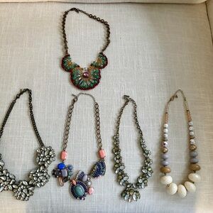 Elegant Multicolor Statement Necklace Set